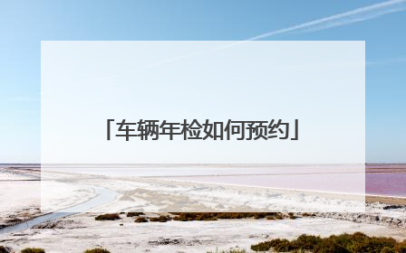 车辆年检如何预约