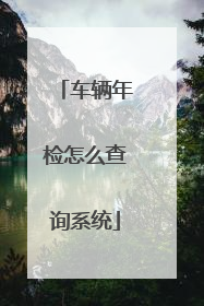车辆年检怎么查询系统