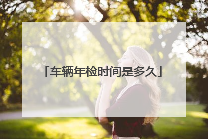 车辆年检时间是多久