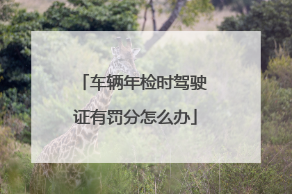 车辆年检时驾驶证有罚分怎么办