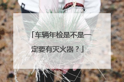 车辆年检是不是一定要有灭火器？