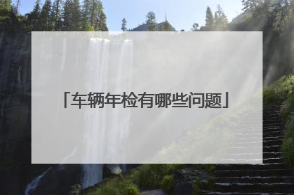 车辆年检有哪些问题