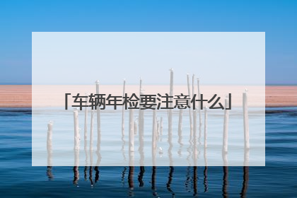 车辆年检要注意什么