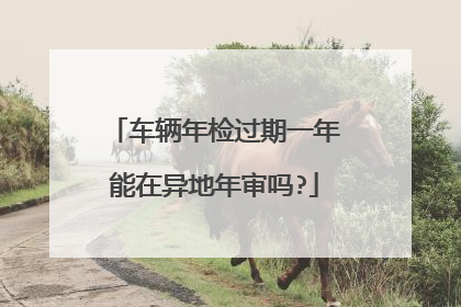 车辆年检过期一年能在异地年审吗?