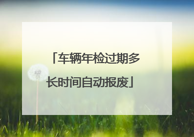 车辆年检过期多长时间自动报废
