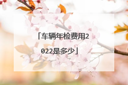 车辆年检费用2022是多少