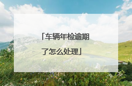车辆年检逾期了怎么处理