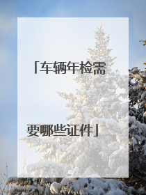 车辆年检需要哪些证件