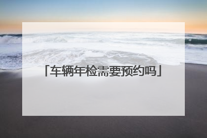 车辆年检需要预约吗