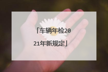 车辆年检2021年新规定