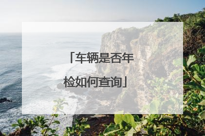 车辆是否年检如何查询
