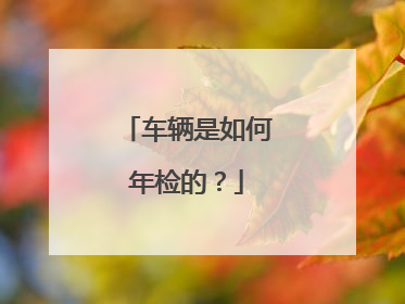 车辆是如何年检的？