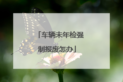 车辆未年检强制报废怎办