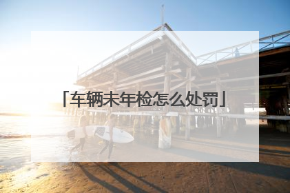 车辆未年检怎么处罚