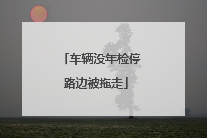 车辆没年检停路边被拖走