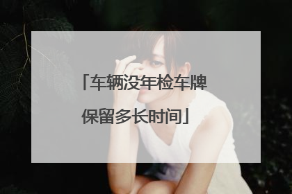 车辆没年检车牌保留多长时间
