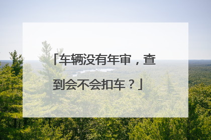 车辆没有年审，查到会不会扣车？