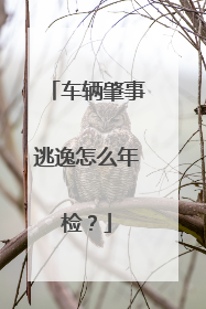车辆肇事逃逸怎么年检？