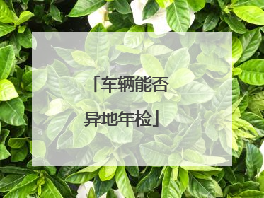 车辆能否异地年检