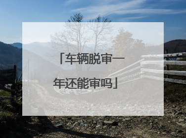 车辆脱审一年还能审吗
