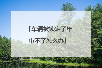 车辆被锁定了年审不了怎么办