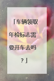 车辆领取年检标志需要开车去吗？