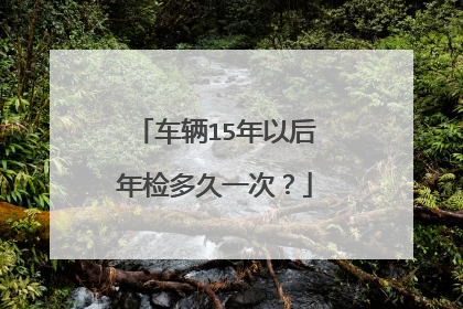 车辆15年以后年检多久一次？