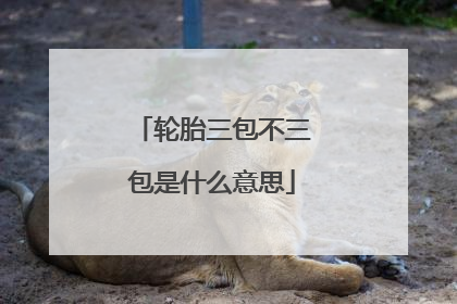 轮胎三包不三包是什么意思