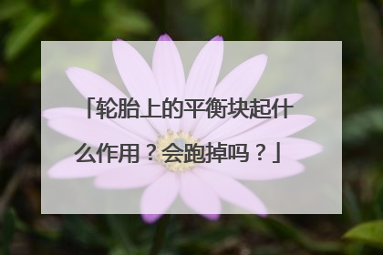 轮胎上的平衡块起什么作用？会跑掉吗？