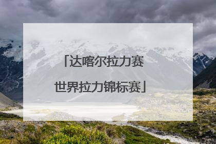 达喀尔拉力赛 世界拉力锦标赛