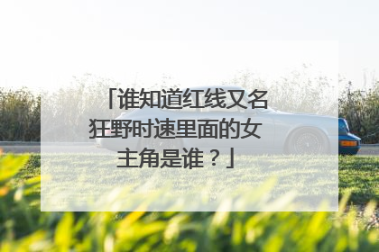 谁知道红线又名狂野时速里面的女主角是谁？