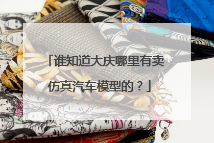 谁知道大庆哪里有卖仿真汽车模型的？