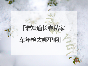 谁知道长春私家车年检去哪里啊
