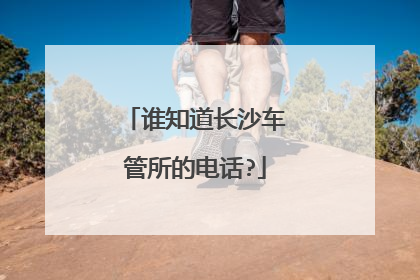 谁知道长沙车管所的电话?