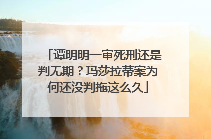 谭明明一审死刑还是判无期？玛莎拉蒂案为何还没判拖这么久