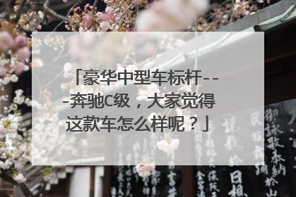 豪华中型车标杆---奔驰C级，大家觉得这款车怎么样呢？