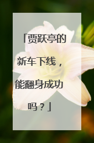 贾跃亭的新车下线，能翻身成功吗？