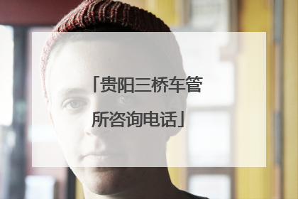 贵阳三桥车管所咨询电话