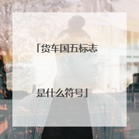 货车国五标志是什么符号