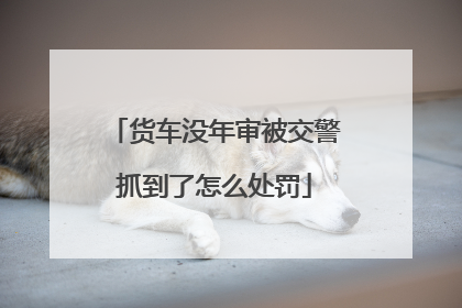 货车没年审被交警抓到了怎么处罚