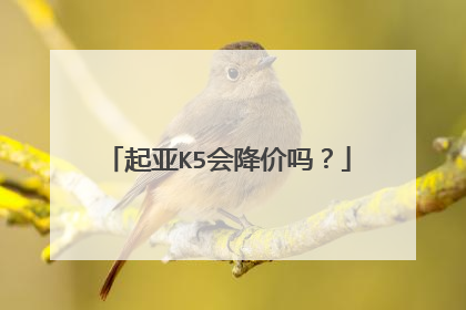 起亚K5会降价吗？