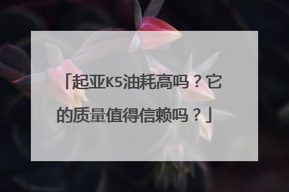 起亚K5油耗高吗？它的质量值得信赖吗？