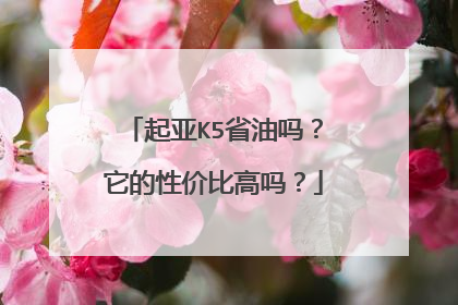 起亚K5省油吗？它的性价比高吗？