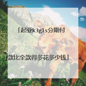 起亚k3gls分期付款比全款得多花多少钱
