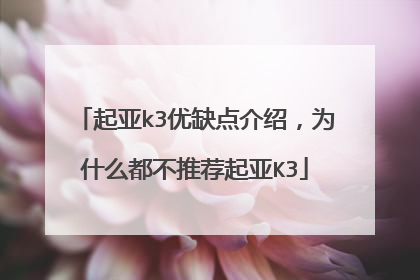 起亚k3优缺点介绍，为什么都不推荐起亚K3
