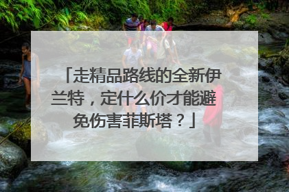 走精品路线的全新伊兰特，定什么价才能避免伤害菲斯塔？