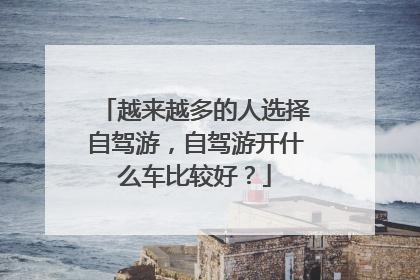 越来越多的人选择自驾游，自驾游开什么车比较好？
