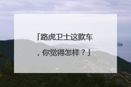 路虎卫士这款车，你觉得怎样？