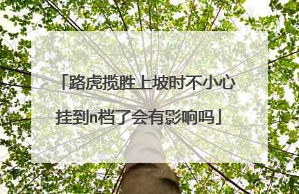 路虎揽胜上坡时不小心挂到n档了会有影响吗