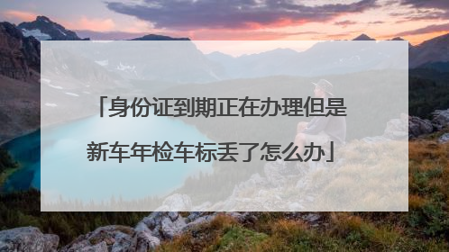 身份证到期正在办理但是新车年检车标丢了怎么办